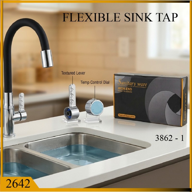 SINK TAP FLEXIBLE TYPE CP PVC (2642)